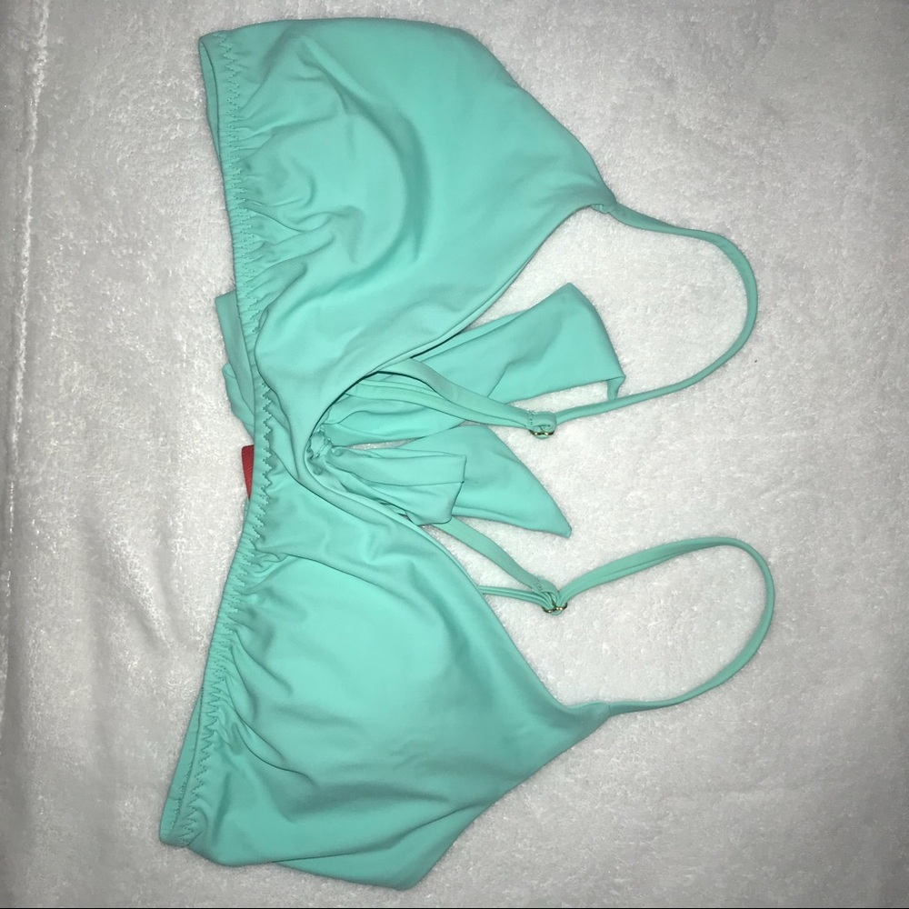 Red Carter bikini top